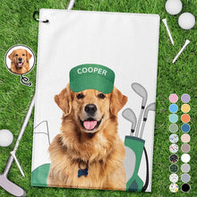 Load image into Gallery viewer, Custom Photo Funny Dog Cat - Personalized Golf Towel Golf Towel HeartfulPaws
