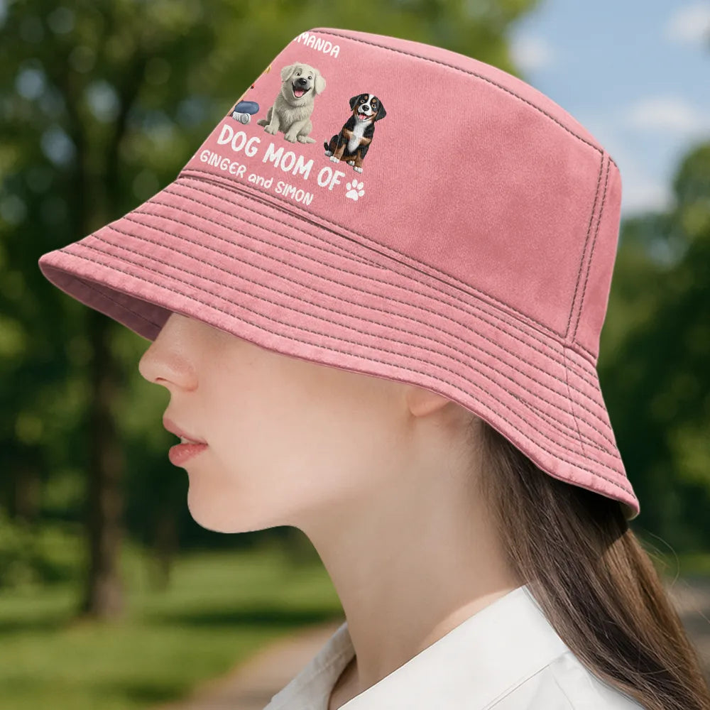 Proud Dog Mom Dog Dad - Personalized Bucket Hat Bucket Hat HeartfulPaws