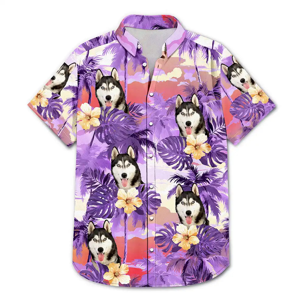 Custom Photo Beach Summer Tropical Fun Face Vacation Vibe - Personalized Hawaiian Shirt Hawaiian Shirt HeartfulPaws