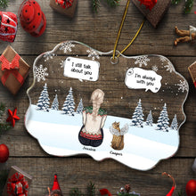 Load image into Gallery viewer, I Miss You - Christmas Memorial Gift For Pet Lovers, Dog Mom, Dog Dad, Cat Mom, Cat Dad - Personalized Medallion Acrylic Ornament Acrylic Ornament HeartfulPaws
