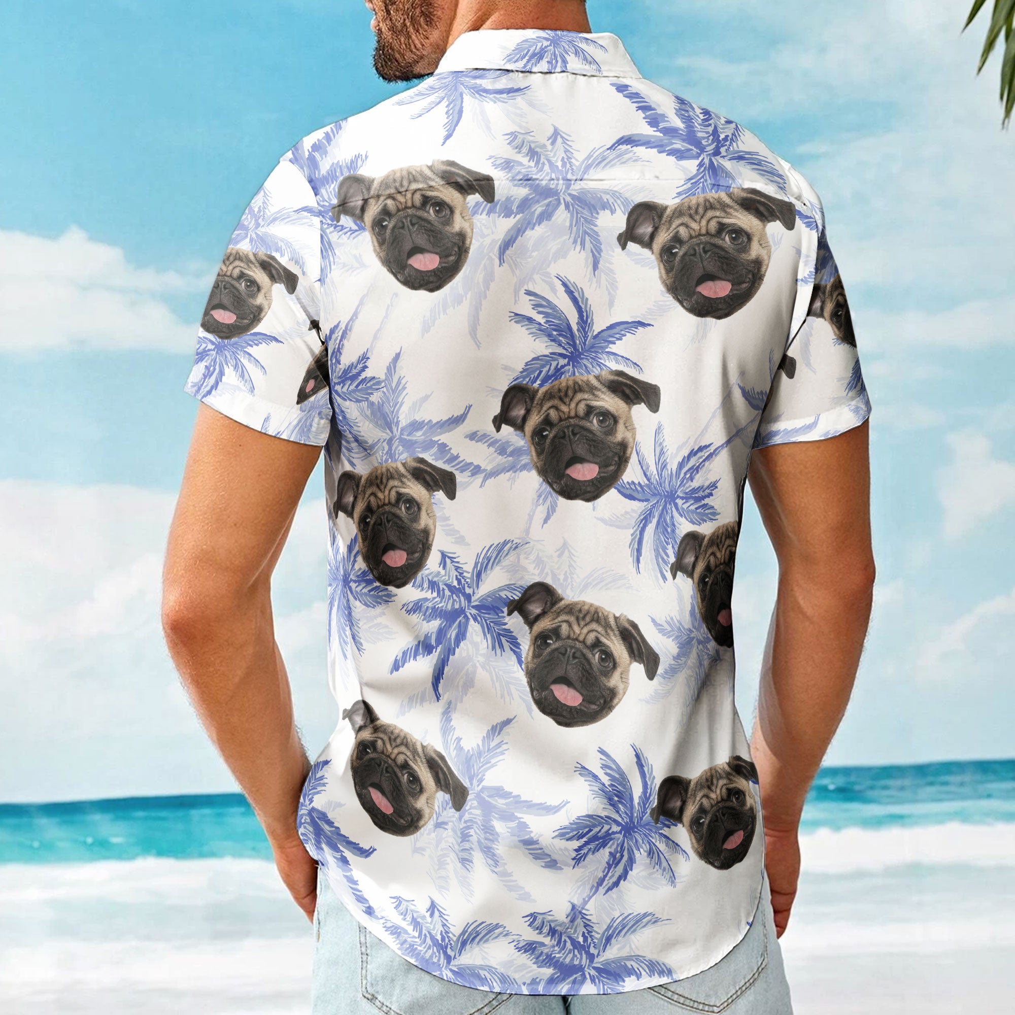 Funny Pet Face - Personalized Photo Hawaiian Shirt Hawaiian Shirt HeartfulPaws