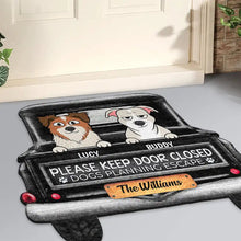 Load image into Gallery viewer, Cats Planning Escape Truck - Personalized Custom Shaped Doormat Doormat HeartfulPaws
