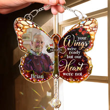 Load image into Gallery viewer, Custom Photo I Am Always With You Memorial - Personalized Rainbow Suncatcher With Crystal Ball Prism Rainbow Suncatcher &amp; Crystal HeartfulPaws
