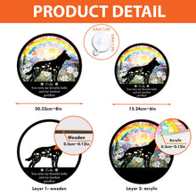 Load image into Gallery viewer, My Favorite Hello &amp; Hardest Goodbye - Personalized Window Hanging Suncatcher Ornament Window Hanging Suncatcher Ornament HeartfulPaws
