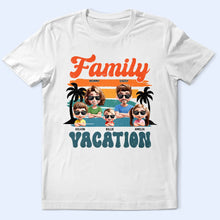 Load image into Gallery viewer, Family Vacation 3D Effect - Personalized T Shirt T-shirt HeartfulPaws

