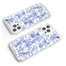 Load image into Gallery viewer, Dog Lover Gifts Toile De Jouy Dog Custom Breeds - Personalized Clear Phone Case Clear Phone Case HeartfulPaws
