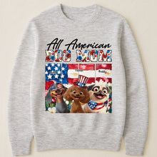 Load image into Gallery viewer, All American Dog Mom- Personalized Shirt Shirt HeartfulPaws
