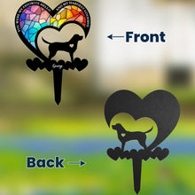 Load image into Gallery viewer, You Were My Favorite Hello &amp; My Hardest Goodbye Dog Loss - Personalized Metal Garden Stake Printed Metal Garden Stake HeartfulPaws
