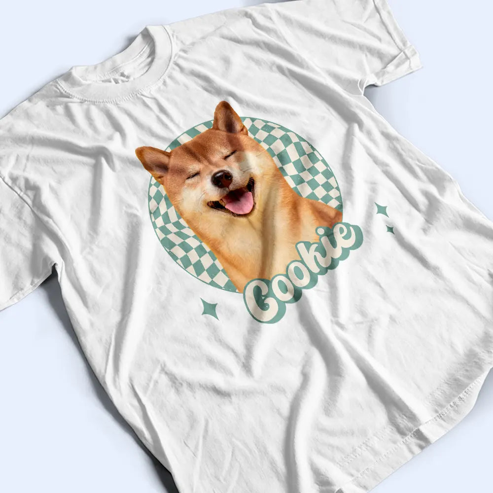 Custom Photo Vintage Dog Cat Pet - Personalized T Shirt T-shirt HeartfulPaws