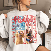 Load image into Gallery viewer, Pawty In The Usa - Personalized Shirt Shirt HeartfulPaws
