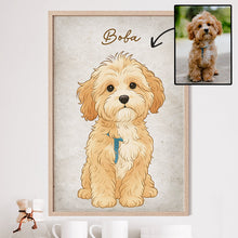 Load image into Gallery viewer, Custom Drawing Vintage Portraits Using Pet Photo Personalized Poster, Personalized Poster, Gift For Pet Lover, Custom Pet Poster Posters HeartfulPaws
