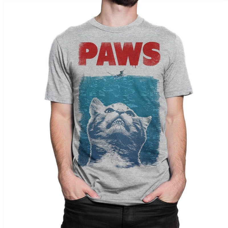 Cat Paws Jaws Funny Unisex T-Shirt, Tank Top Apparel HeartfulPaws