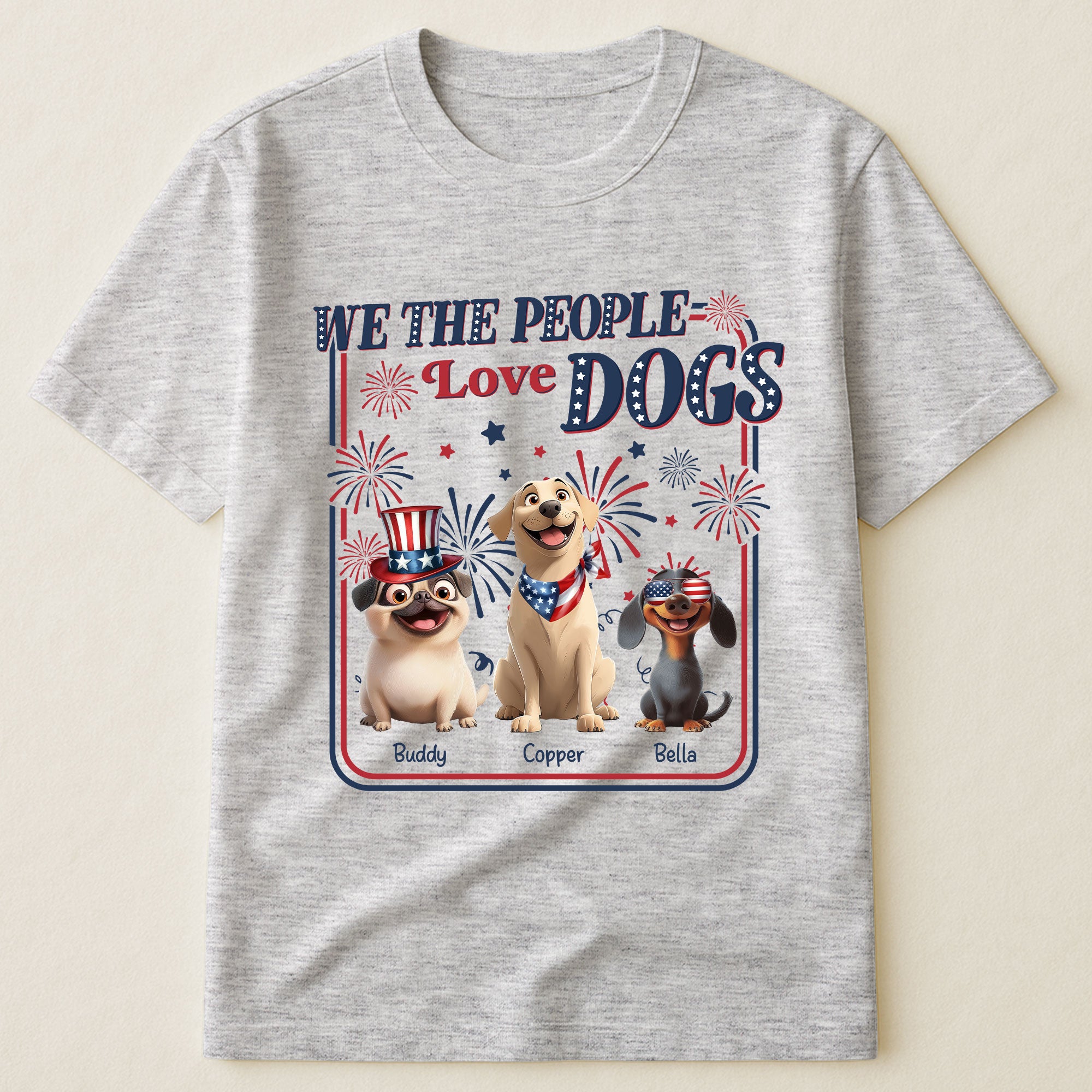 We The People Love Dogs - Personalized Shirt Shirt HeartfulPaws