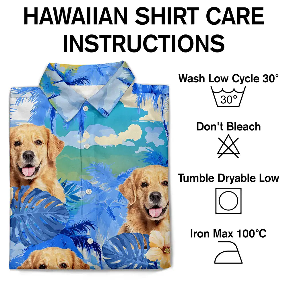 Custom Photo Beach Summer Tropical Fun Face Vacation Vibe - Personalized Hawaiian Shirt Hawaiian Shirt HeartfulPaws