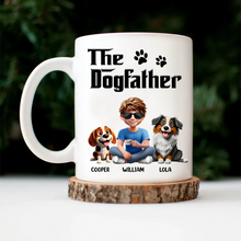 Load image into Gallery viewer, The Dogfather 3D Pet Lover - Personalized Mug Mug HeartfulPaws
