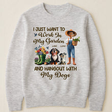 Load image into Gallery viewer, I Just Want To Work In My Garden And Hangout With My Dogs - Personalized Shirt Shirt HeartfulPaws
