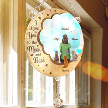 Load image into Gallery viewer, I'll Miss You For The Rest Of Mine - Personalized Rainbow Suncatcher With Crystal Ball Prism Rainbow Suncatcher &amp; Crystal HeartfulPaws
