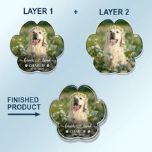 Load image into Gallery viewer, Custom Photo Forever In My Heart - Personalized Custom Shaped Acrylic Car Visor Clip Acrylic Car Visor Clip HeartfulPaws

