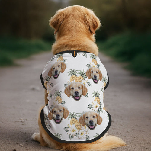 Summer Floral - Personalized Photo Dog Shirt Pet Shirt_2025 HeartfulPaws