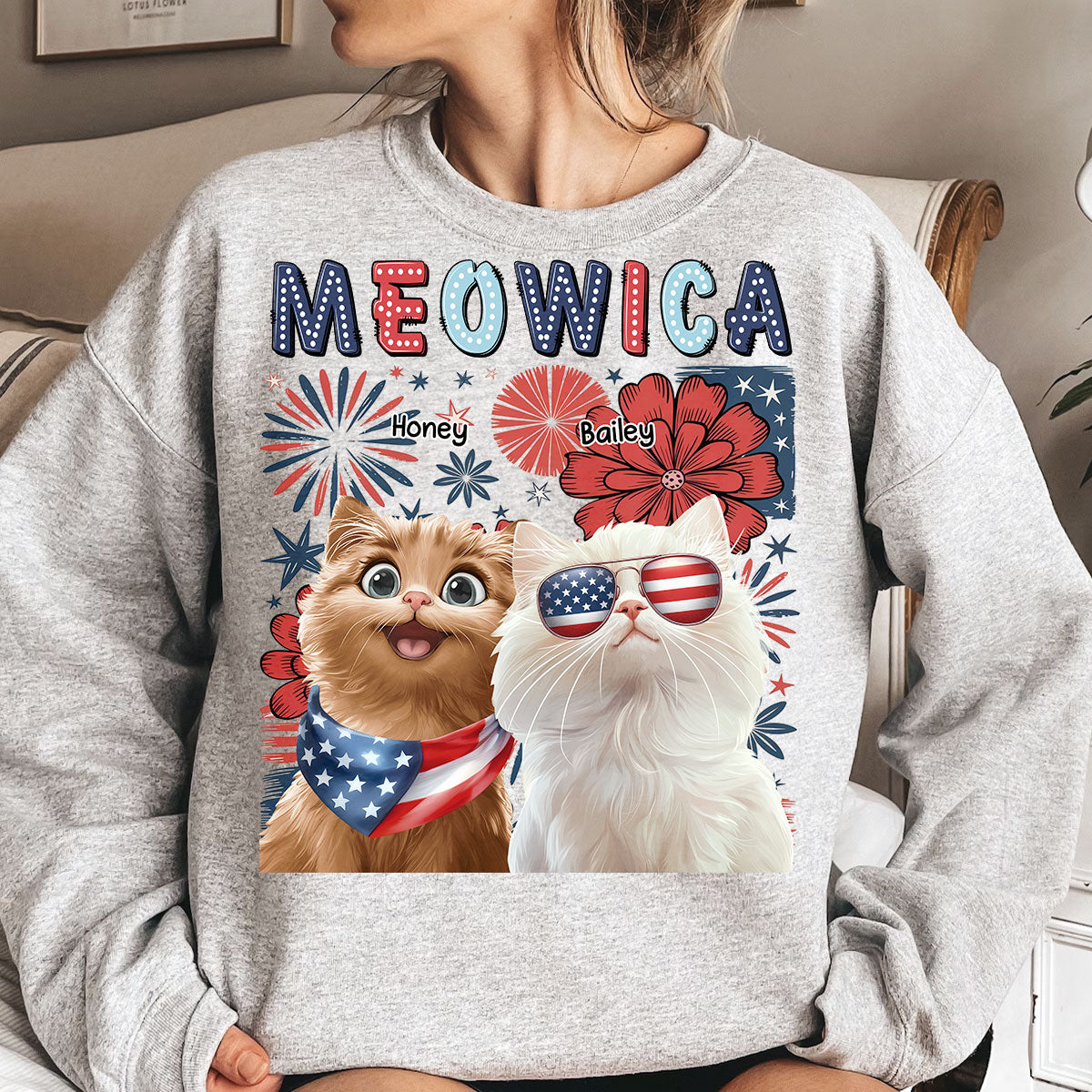 Meowica - Personalized Shirt Shirt HeartfulPaws