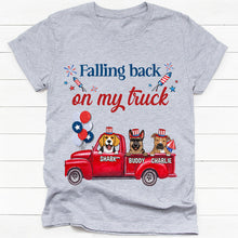 Load image into Gallery viewer, Falling Back On My Truck, Gift For Dog Lover, Custom Shirt For Dog Lovers, Personalized Gifts Apparel HeartfulPaws
