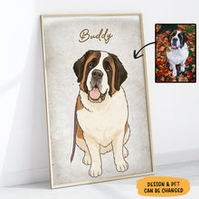 Load image into Gallery viewer, Custom Drawing Vintage Portraits Using Pet Photo Personalized Poster, Personalized Poster, Gift For Pet Lover, Custom Pet Poster Posters HeartfulPaws
