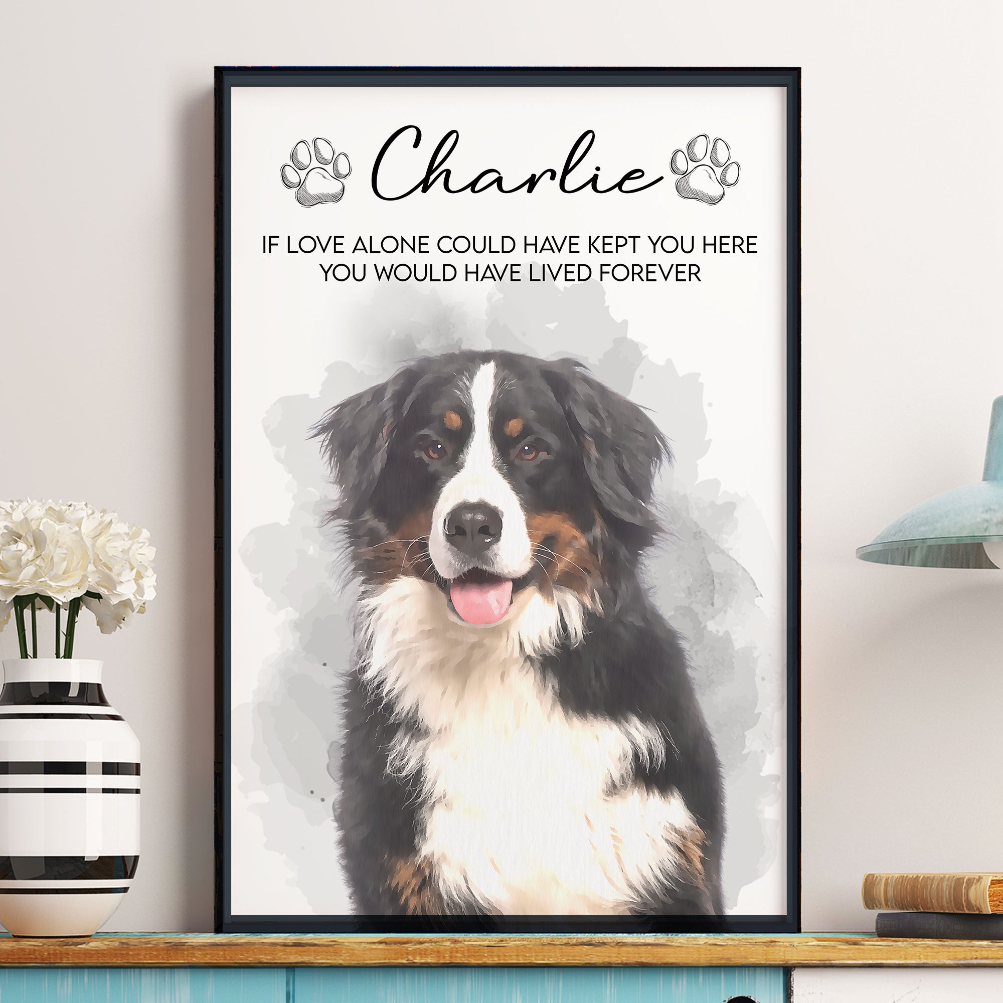 If Love Alone Could Have Kept You Here Loss Of Pet - Personalized Photo Poster Poster HeartfulPaws