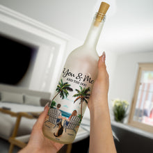 Load image into Gallery viewer, You &amp; Me And The Dog - Personalized Bottle Lamp Bottle Lamp HeartfulPaws
