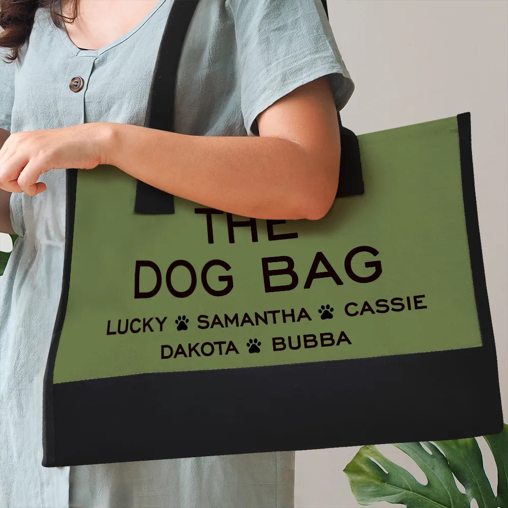 The Dog Bag - Personalized Canvas Tote Bag Canvas Tote Bag HeartfulPaws