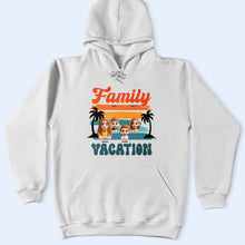 Load image into Gallery viewer, Family Vacation 3D Effect - Personalized T Shirt T-shirt HeartfulPaws
