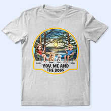 Load image into Gallery viewer, Beach You, Me And The Dog - Personalized T Shirt T-shirt HeartfulPaws
