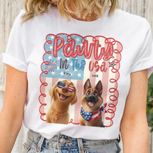 Load image into Gallery viewer, Pawty In The Usa - Personalized Shirt Shirt HeartfulPaws
