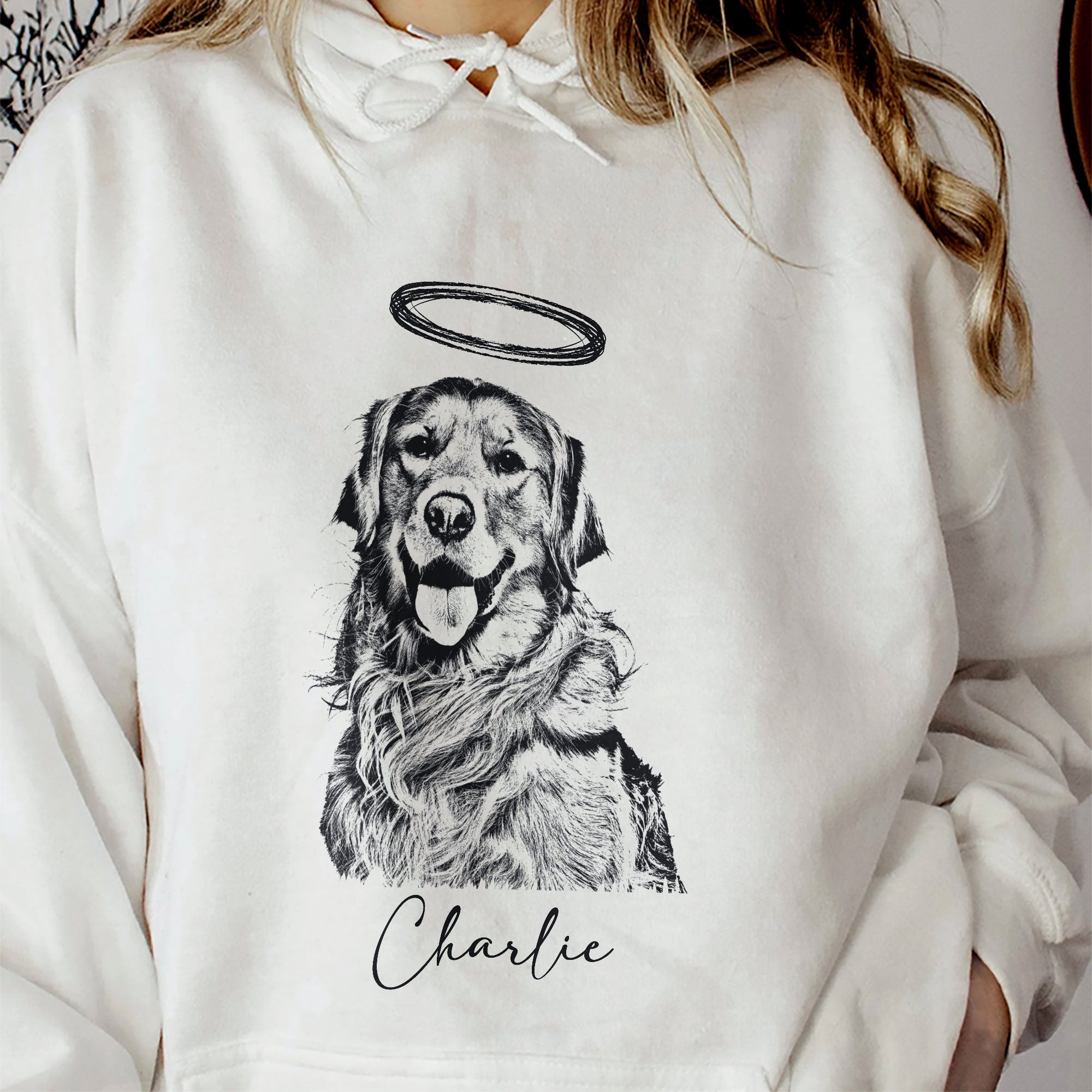Dog Photo & Name Loss Of Dog - Personalized Photo Shirt Shirt HeartfulPaws