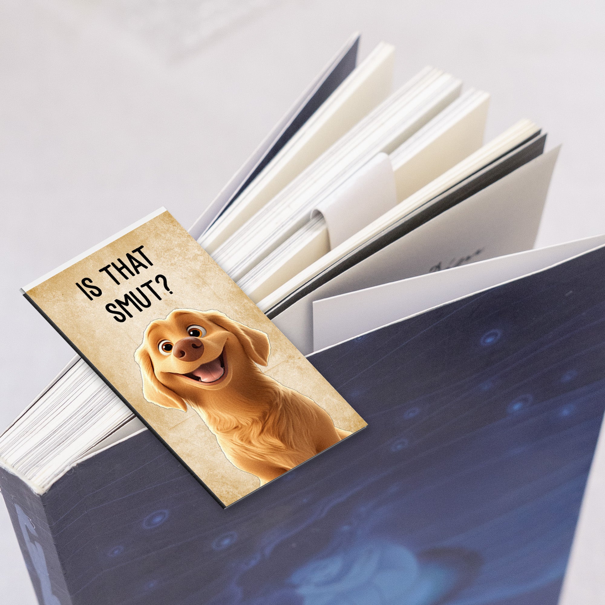 Funny Pet For Book Lovers - Personalized Magnetic Bookmark Magnetic Bookmark HeartfulPaws