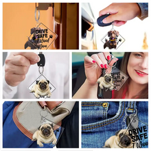 Load image into Gallery viewer, Custom Photo Drive Safe I Love You - Personalized Acrylic Tag Keychain Acrylic Keychain HeartfulPaws
