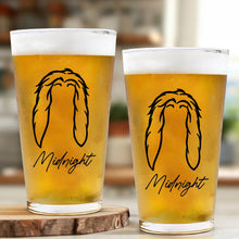 Load image into Gallery viewer, Dog Cat Sketch - Personalized Beer Glass Beer Glass HeartfulPaws
