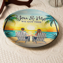 Load image into Gallery viewer, Mosaic Style You &amp; Me We Got This New Version - Personalized Ceramic Plate Ceramic Plate HeartfulPaws
