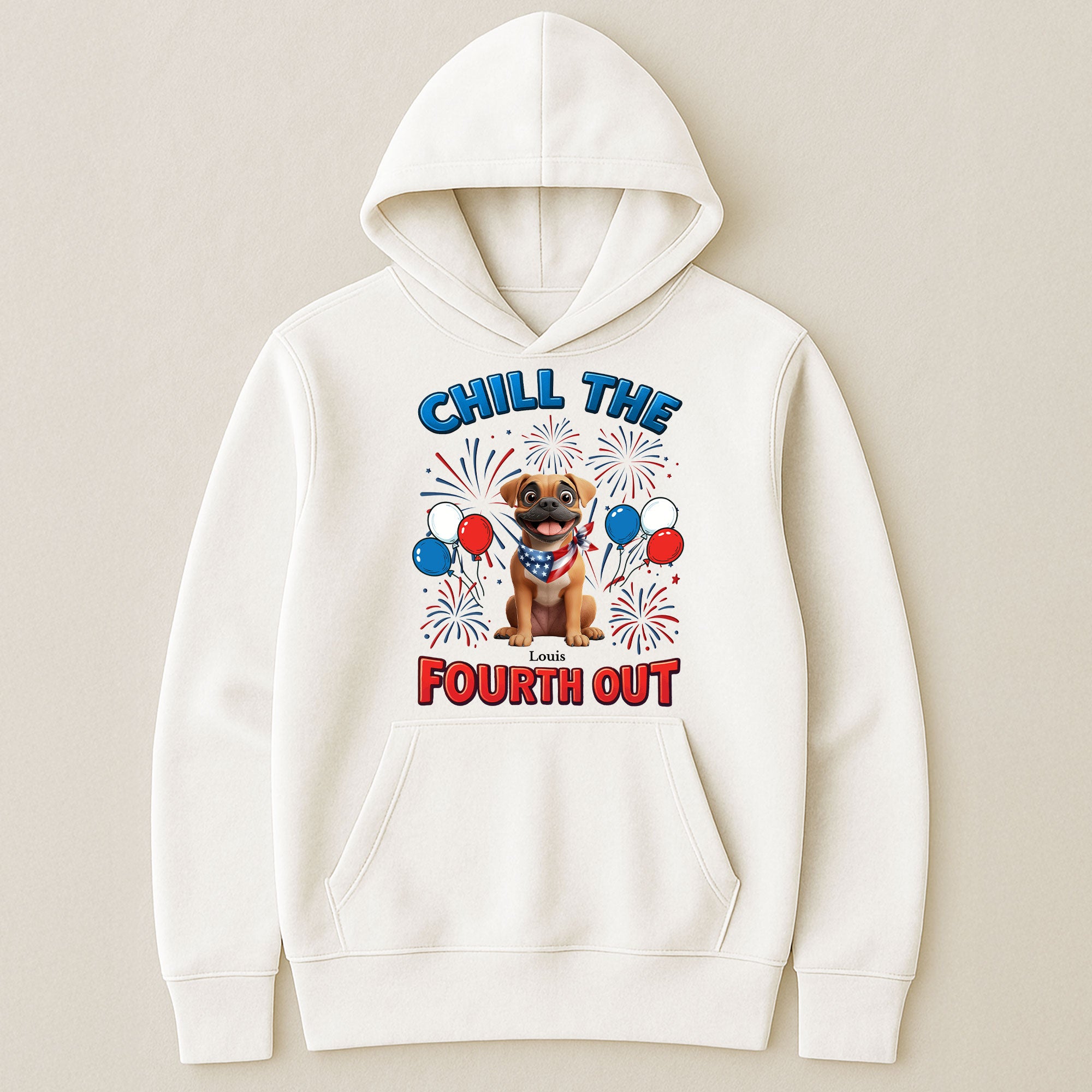 Chill The Fourth Out - Independence Day - Personalized Shirt Shirt HeartfulPaws