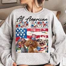 Load image into Gallery viewer, All American Dog Mom- Personalized Shirt Shirt HeartfulPaws

