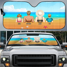 Load image into Gallery viewer, Family Vacation - Personalized Auto Sunshade Auto Sunshade HeartfulPaws
