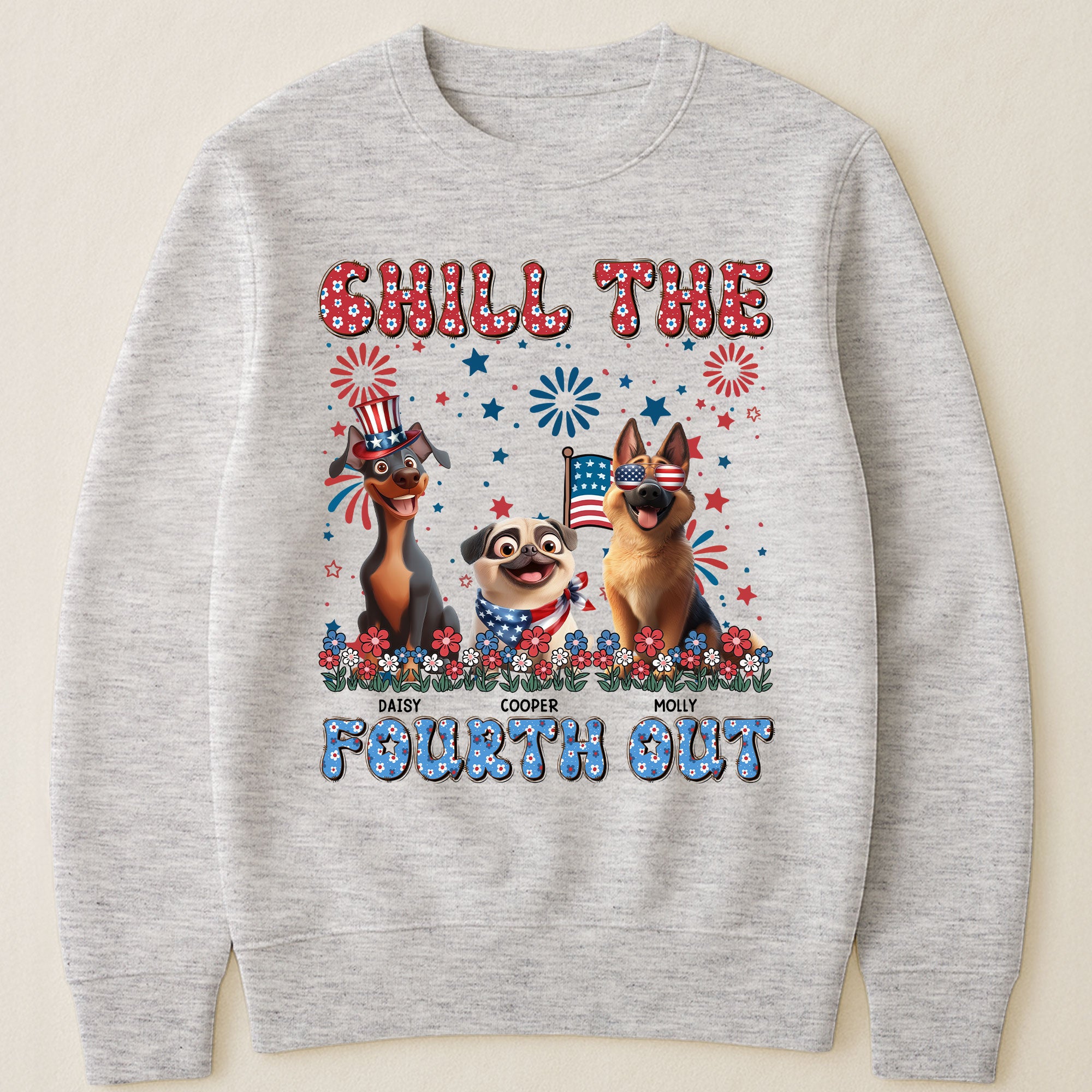 Chill The 4Th Out - Personalized Shirt Shirt HeartfulPaws