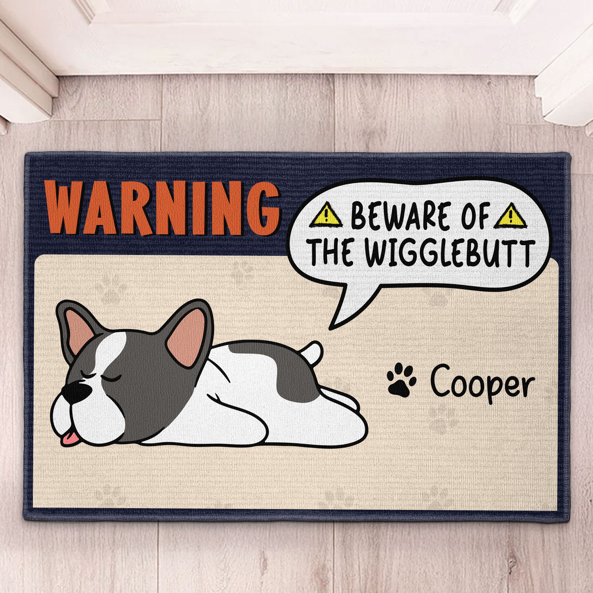 The Wiggle Butt - Personalized Doormat Doormat HeartfulPaws