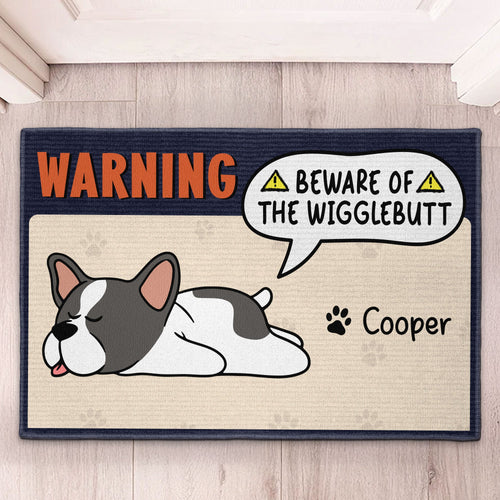 The Wiggle Butt - Personalized Doormat Doormat HeartfulPaws