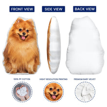 Load image into Gallery viewer, Custom Photo Pillow In The Shape Of Your Beloved Pet - Gift For Friends, Lovers, Husband, Wife And Pet Lovers - Personalized Custom Shape Pillow Pillow HeartfulPaws

