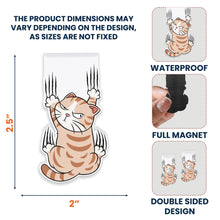 Load image into Gallery viewer, Falling Cat - Personalized Magnetic Bookmark Magnetic Bookmark HeartfulPaws
