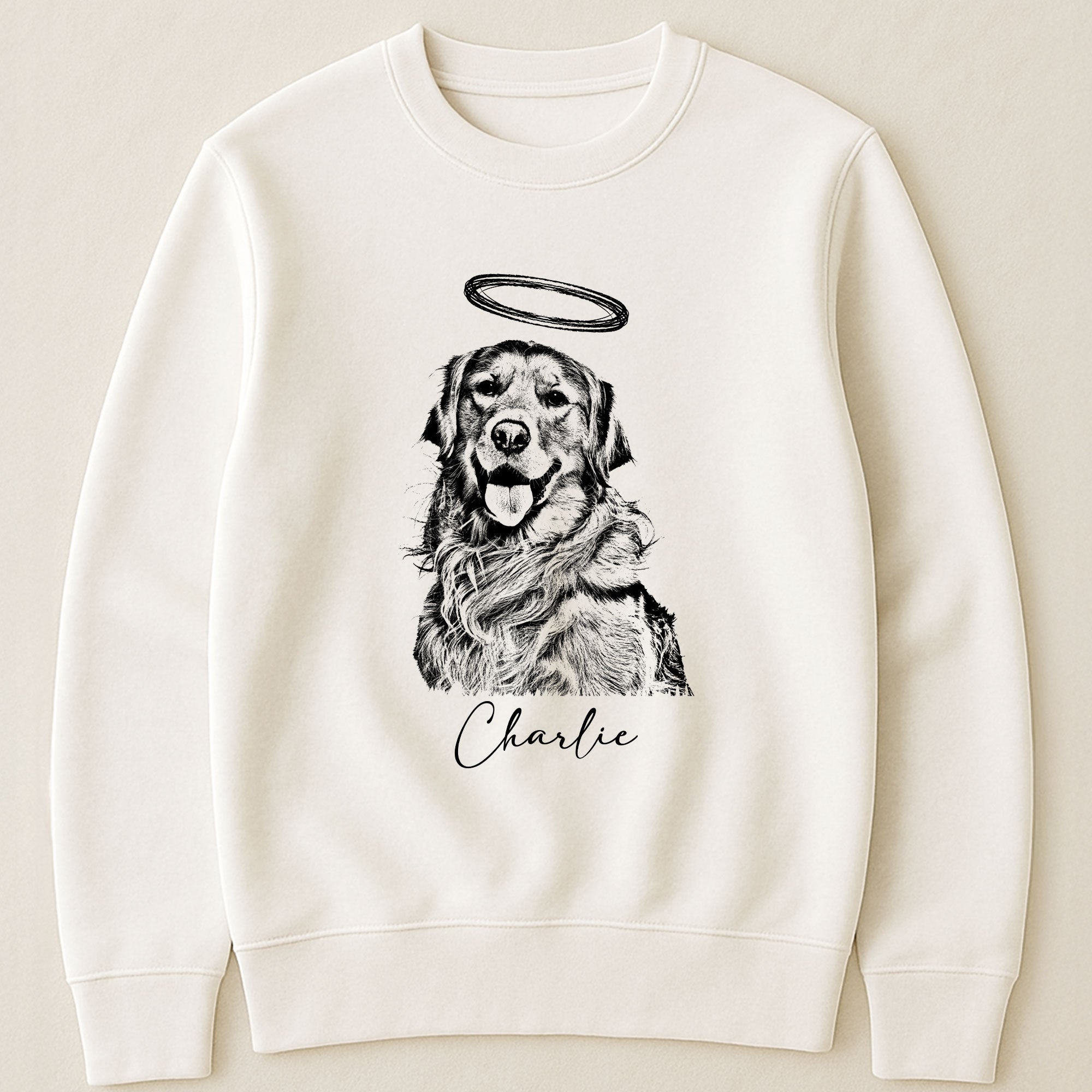 Dog Photo & Name Loss Of Dog - Personalized Photo Shirt Shirt HeartfulPaws