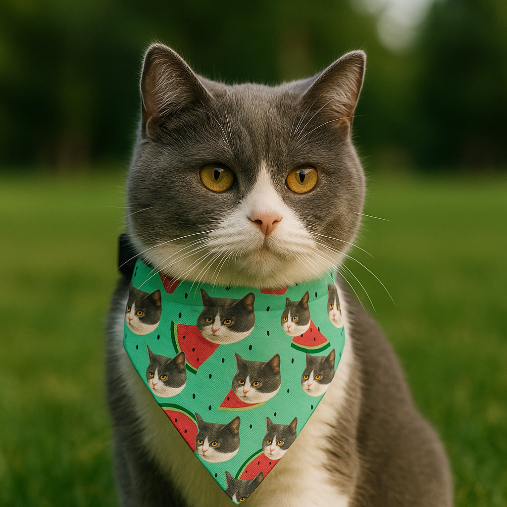 Multi Pattern Bandana Collar, Personalized Bandana Collar, Custom Gifts For Dog Bandana HeartfulPaws