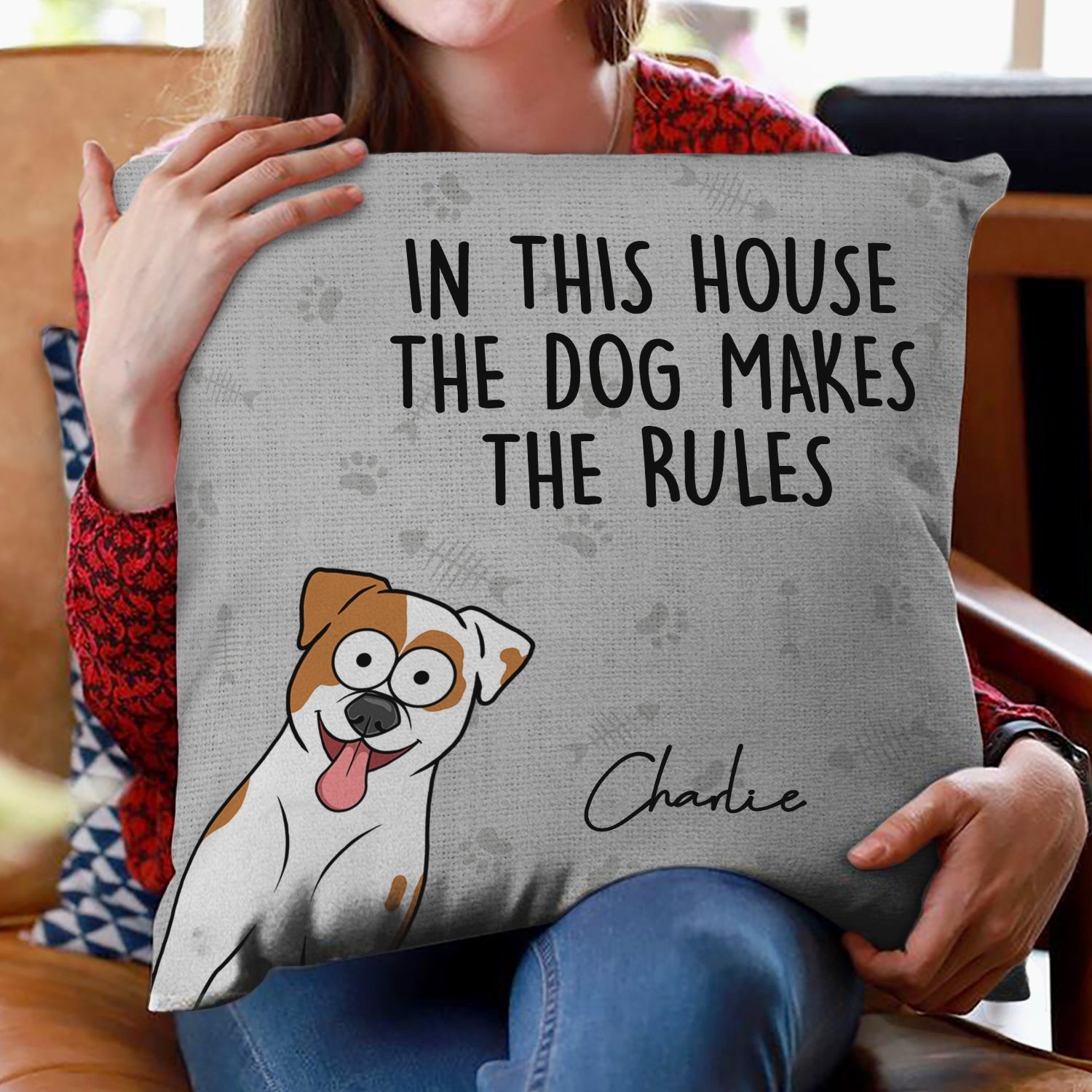 We Rule The House Dog Cat Version - Home Decor, Birthday, Funny, Housewarming Gift For Pet Lovers, Dog Lovers, Cat Lovers - Personalized Pillow Pillow HeartfulPaws
