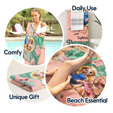 Load image into Gallery viewer, Retirement Plan Permanent Vacation - Personalized Beach Towel Beach Towel HeartfulPaws
