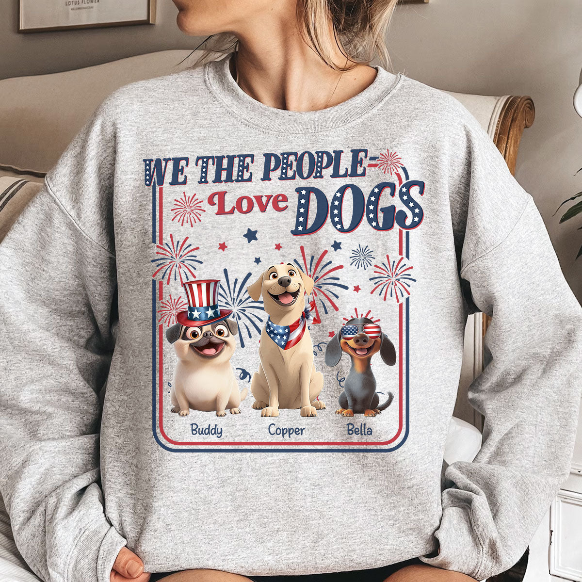 We The People Love Dogs - Personalized Shirt Shirt HeartfulPaws